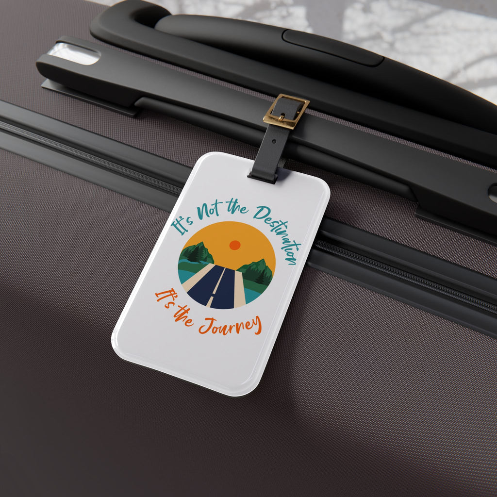 It's Not the Destination Luggage Tag — Inspirational Travel Bag ID